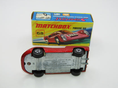 Matchbox Superfast 68A Porsche 910 68 Label CLEAR WINDOWS