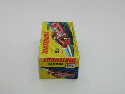 Matchbox Superfast 68A Porsche 910 68 Label CLEAR WINDOWS
