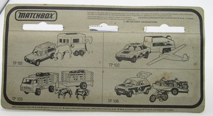 Matchbox Superfast Twin Pack TP-109 Citroen CX & Boat & Trailer "8" Label