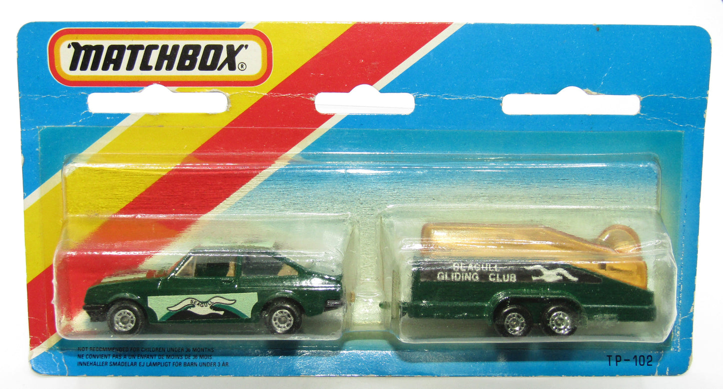 Matchbox Superfast Twin Pack TP-102 Ford Escort PLAIN Green SEAGULL FORWARDS