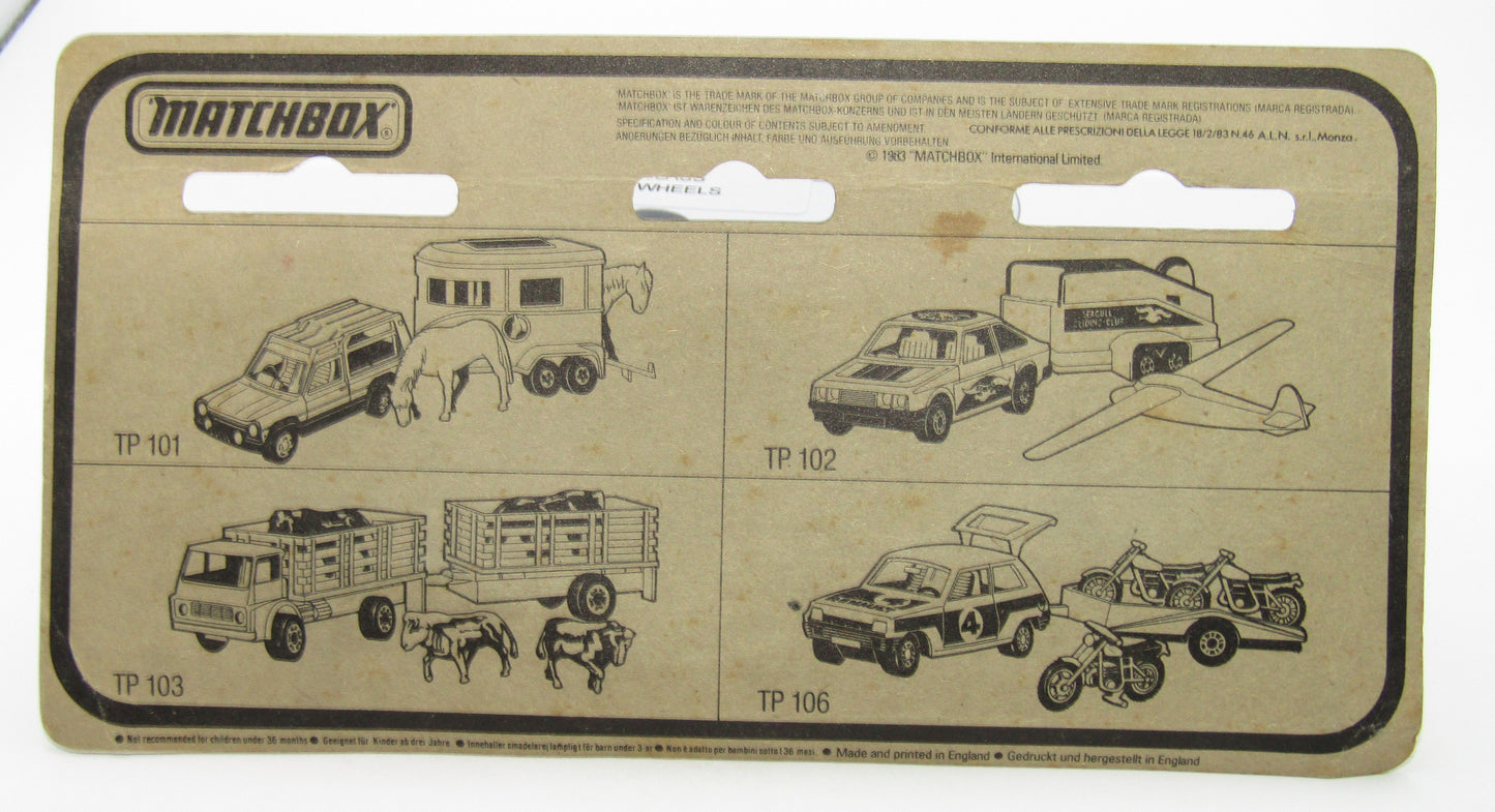 Matchbox Superfast Twin Pack TP-102 Ford Escort PLAIN Green SEAGULL FORWARDS