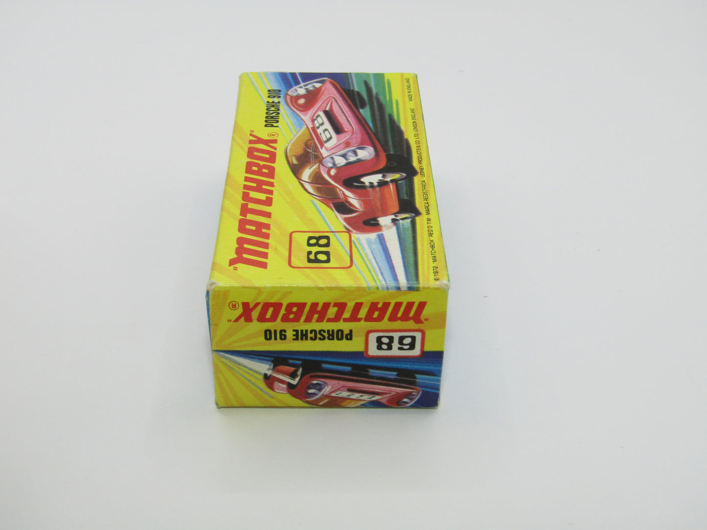 Matchbox Superfast 68A Porsche 910 Small 68 Label Narrow Wheels