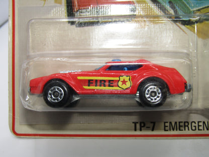 Matchbox Superfast Twin Pack TP-7 Fire Chief 5 CROWN WHEEL Unp Base Ambulance