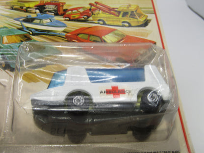 Matchbox Superfast Twin Pack TP-7 Fire Chief 5 CROWN WHEEL Unp Base Ambulance
