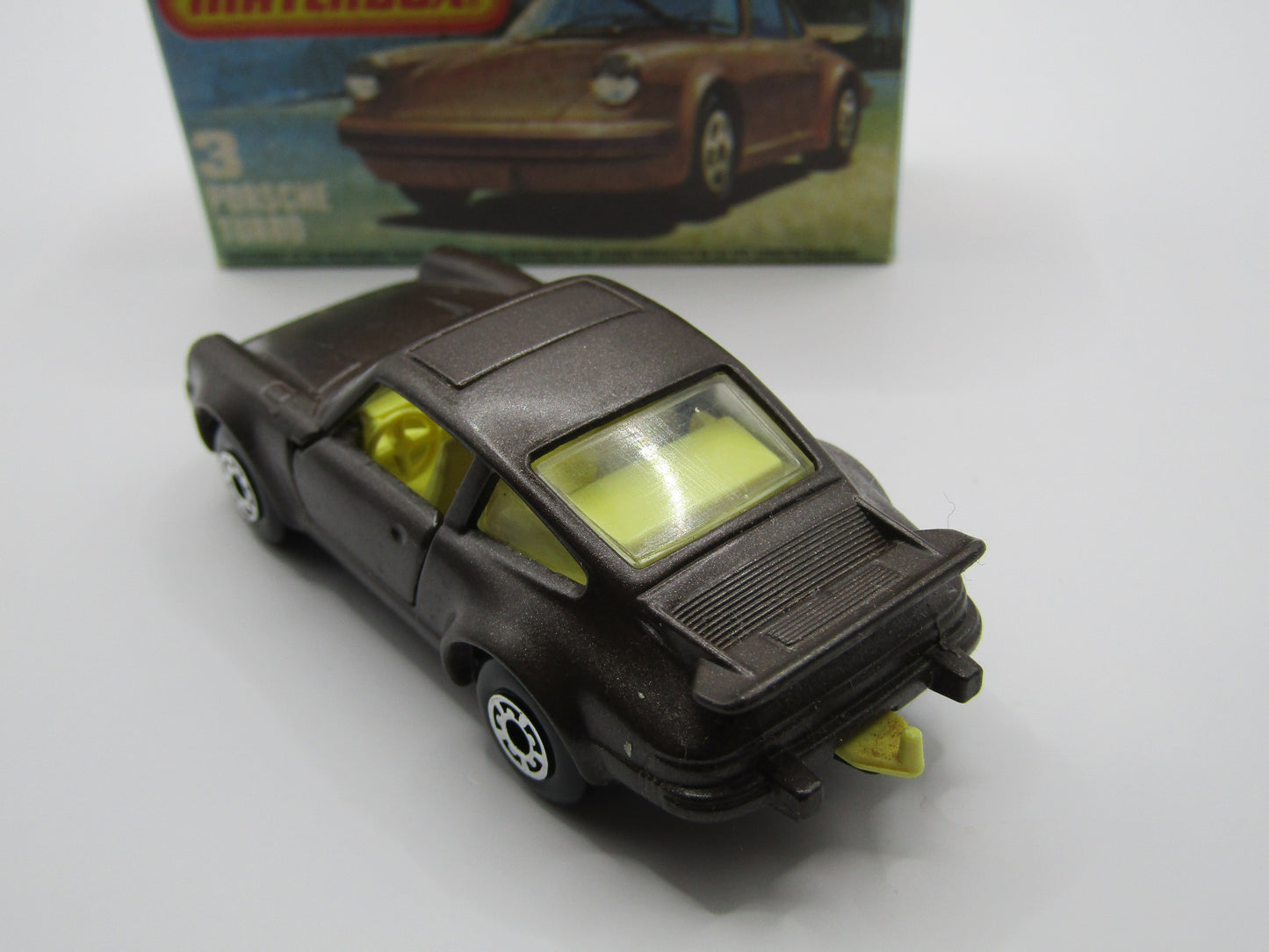 Matchbox Superfast 3C Porsche Turbo MATT Brown Body, Gloss Black Base