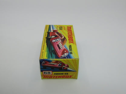 Matchbox Superfast 68A Porsche 910 45 Label Amber Windows