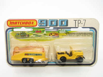 Matchbox Superfast Twin Pack TP-7 Jeep & Glider Set - BLACK HUBS Matt Black Base