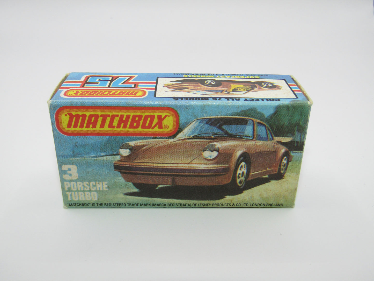 Matchbox Superfast 3C Porsche Turbo MATT Brown Body, Gloss Black Base