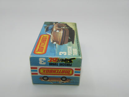 Matchbox Superfast 3C Porsche Turbo MATT Brown Body, Gloss Black Base