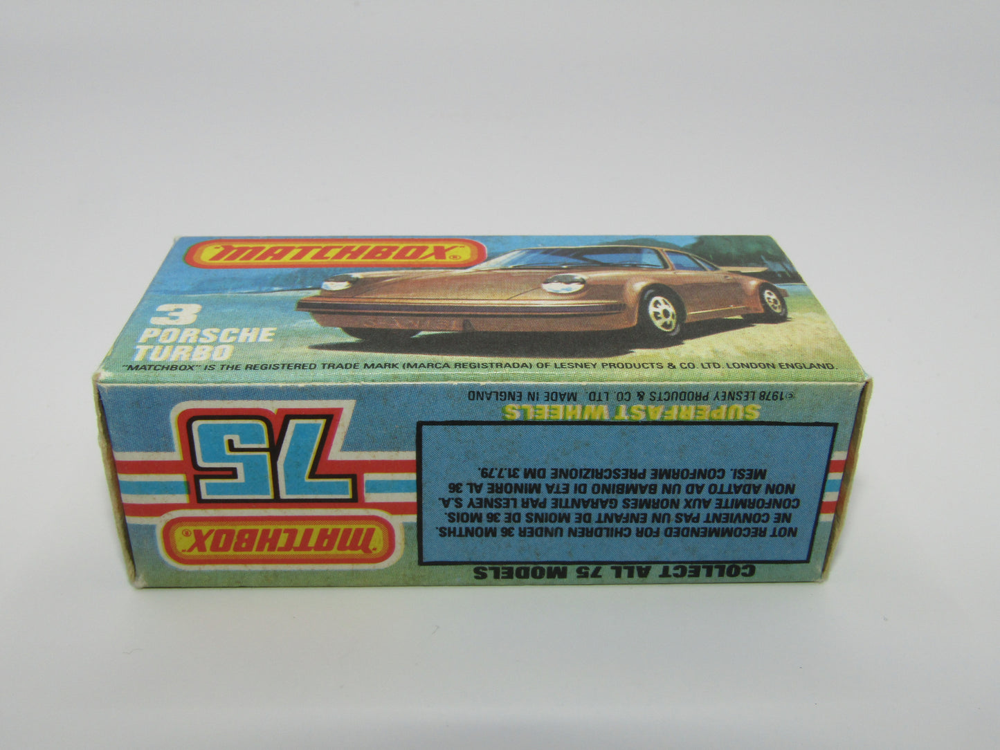 Matchbox Superfast 3C Porsche Turbo MATT Brown Body, Gloss Black Base