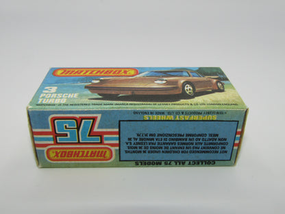 Matchbox Superfast 3C Porsche Turbo MATT Brown Body, Gloss Black Base