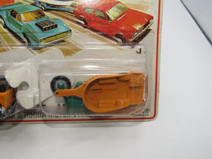 Matchbox Superfast Twin Pack TP-8 Field Car Checker Label & Honda Motorcycle Trailer