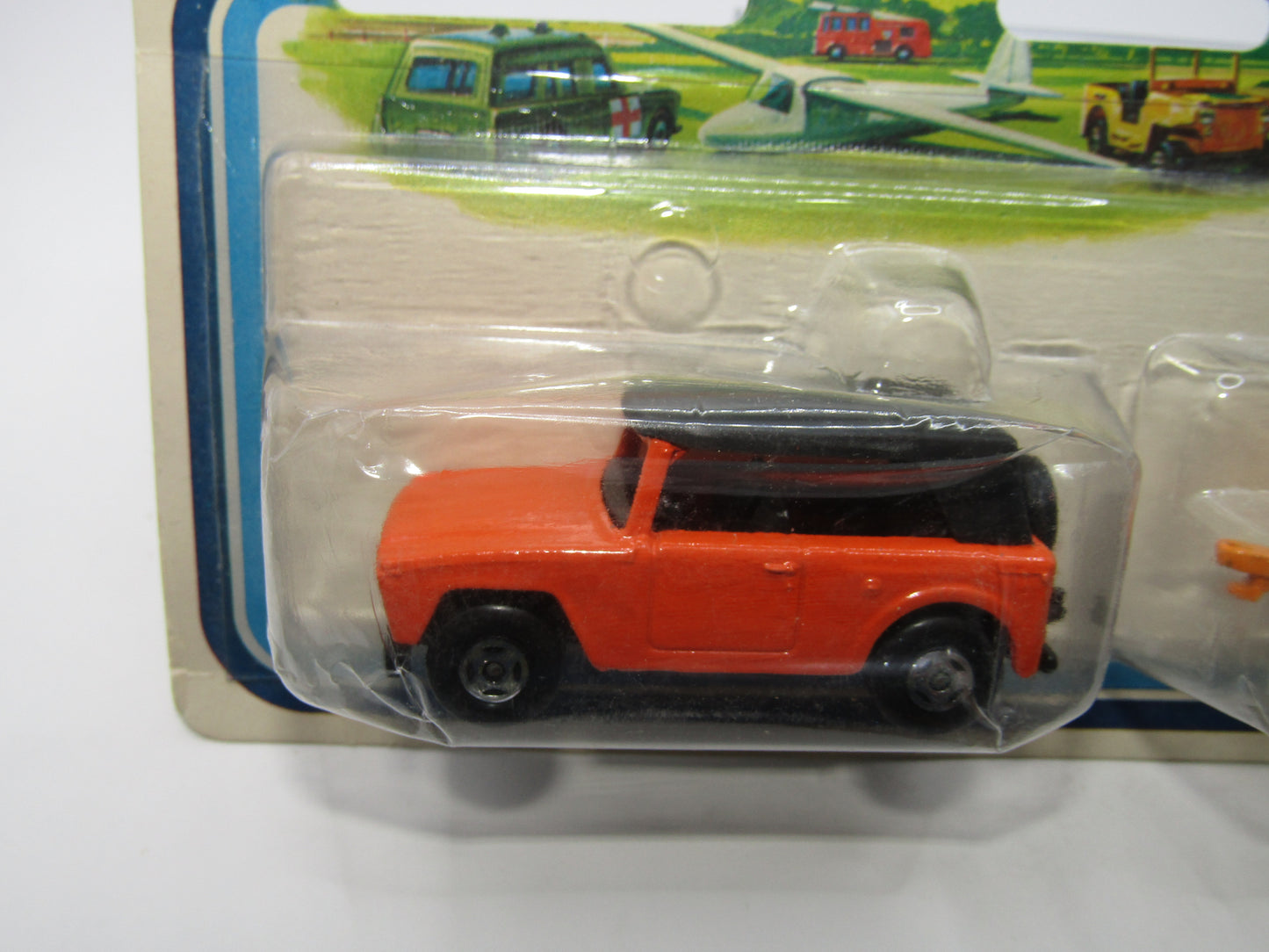 Matchbox Superfast Twin Pack TP-8 Field Car DARK Orange No Tampo & NO Label Trailer
