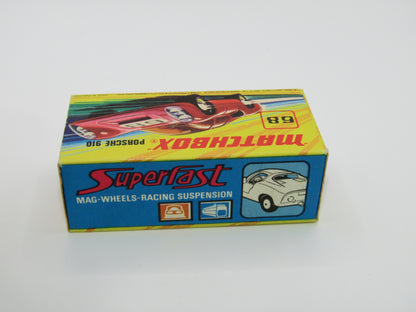 Matchbox Superfast 68A Porsche 910 WHITE 5 Spoke Wide Wheels