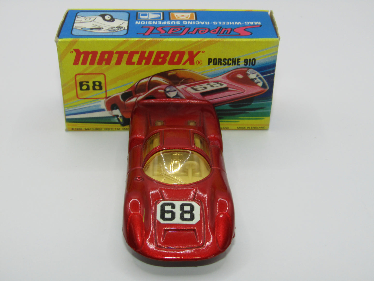 Matchbox Superfast 68A Porsche 910 SMALL SLOT 5 SPOKE WHEELS