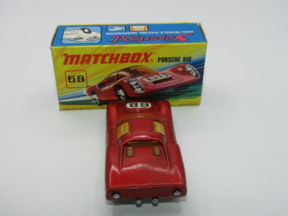 Matchbox Superfast 68A Porsche 910 SMALL SLOT 5 SPOKE WHEELS