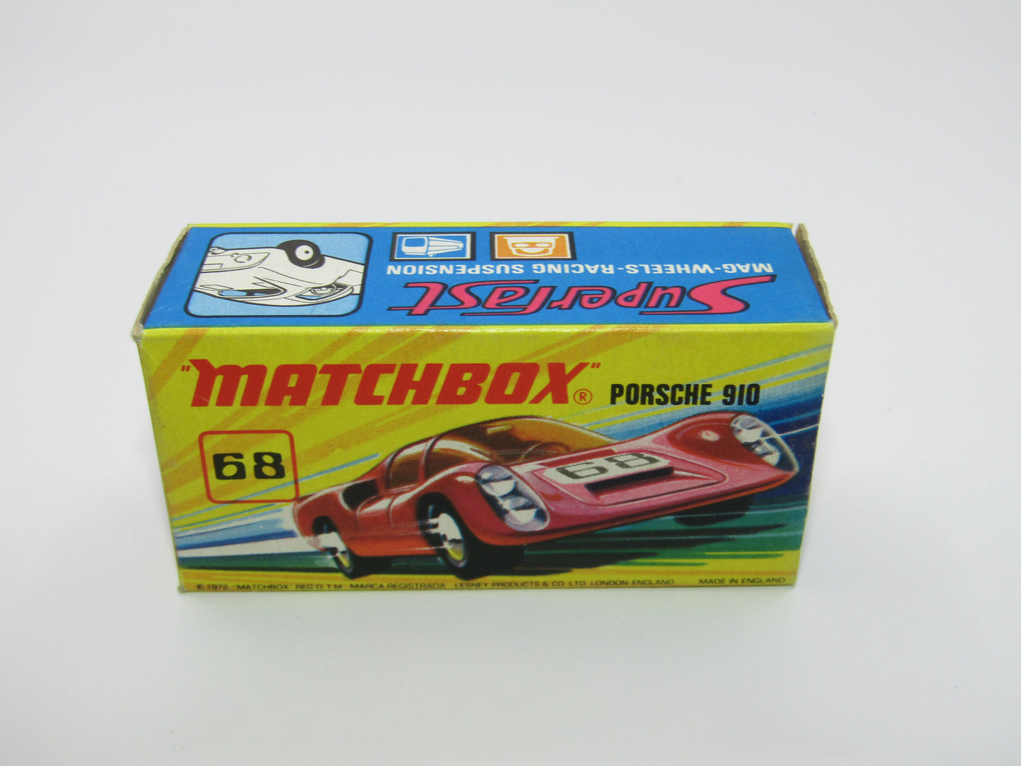 Matchbox Superfast 68A Porsche 910 SMALL SLOT 5 SPOKE WHEELS