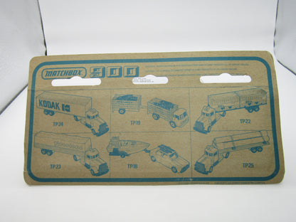Matchbox Superfast Twin Pack TP-16 Articulated Truck RED & SILVER Purple Windows