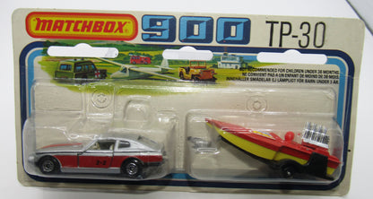 Matchbox Superfast Twin Pack TP-30 Datsun & Seafire Boat Red & Yellow