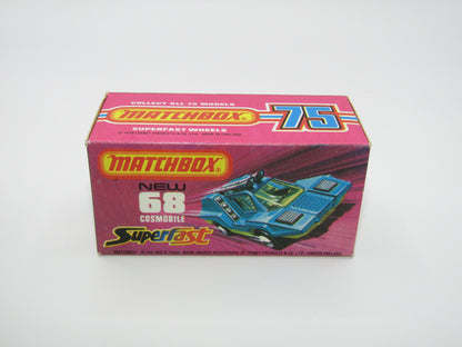Matchbox Superfast 68B Cosmobile Avacado CHROME Interior