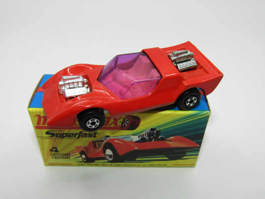 Matchbox Superfast 4B Gruesome Twosome RED Pale Yellow Interior