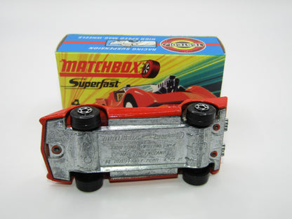 Matchbox Superfast 4B Gruesome Twosome ORANGE RED Ivory Interior