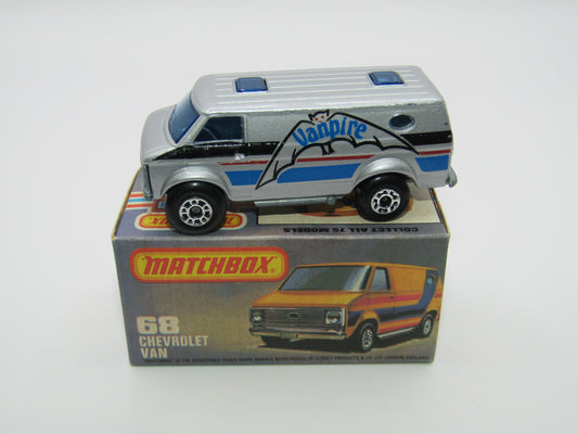 Matchbox Superfast 68C Chevy Van Vanpire REVERSED Wheels