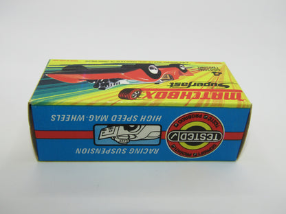 Matchbox Superfast 4B Gruesome Twosome ORANGE RED Ivory Interior