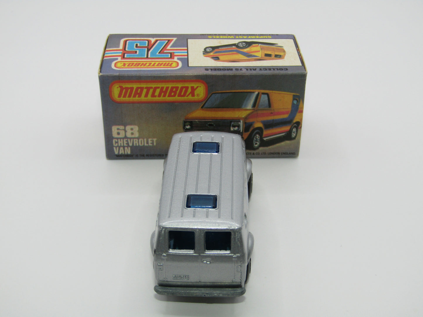 Matchbox Superfast 68C Chevy Van Vanpire REVERSED Wheels