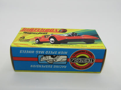 Matchbox Superfast 4B Gruesome Twosome ORANGE RED Ivory Interior