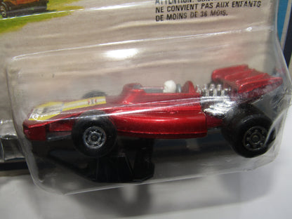 Matchbox Superfast Twin Pack TP-9 Field Car Metallic Red 44 Label & Team Matchbox