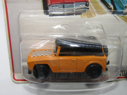Matchbox Superfast Twin Pack TP-8 Field Car Checker Label BLACK HUBS & Trailer