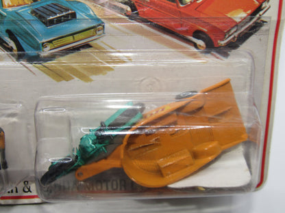 Matchbox Superfast Twin Pack TP-8 Field Car Checker Label BLACK HUBS & Trailer