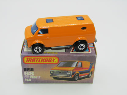 Matchbox Superfast 68C Chevy Van Orange NO TAMPO Print