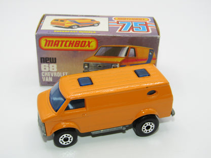 Matchbox Superfast 68C Chevy Van Orange NO TAMPO Print