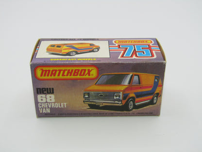 Matchbox Superfast 68C Chevy Van Orange NO TAMPO Print
