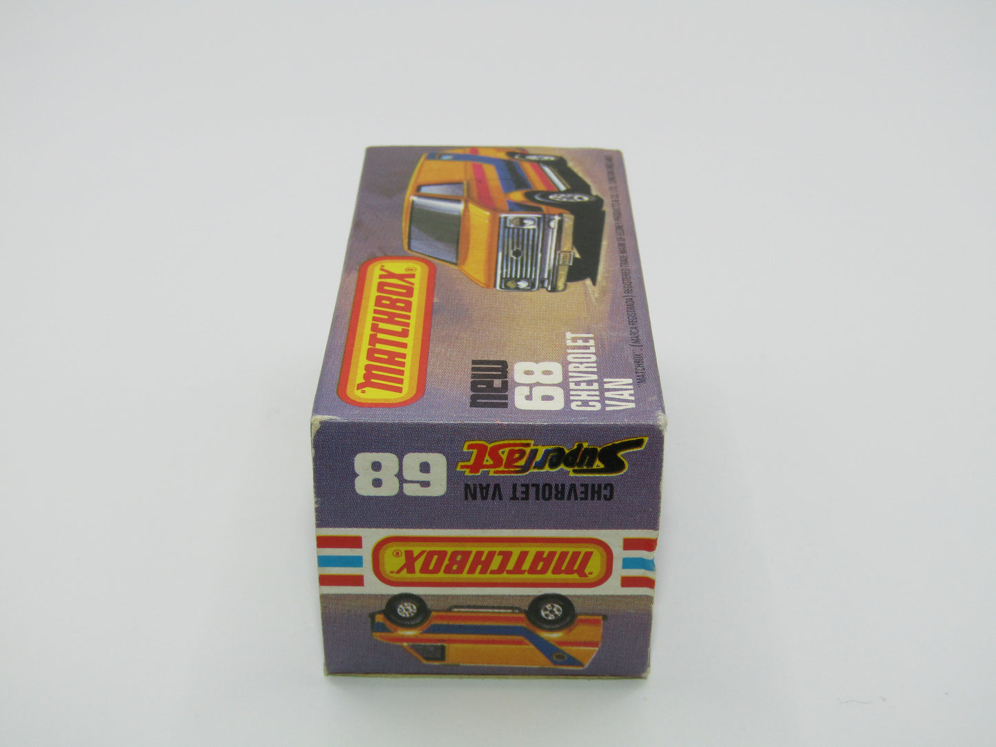 Matchbox Superfast 68C Chevy Van Orange NO TAMPO Print