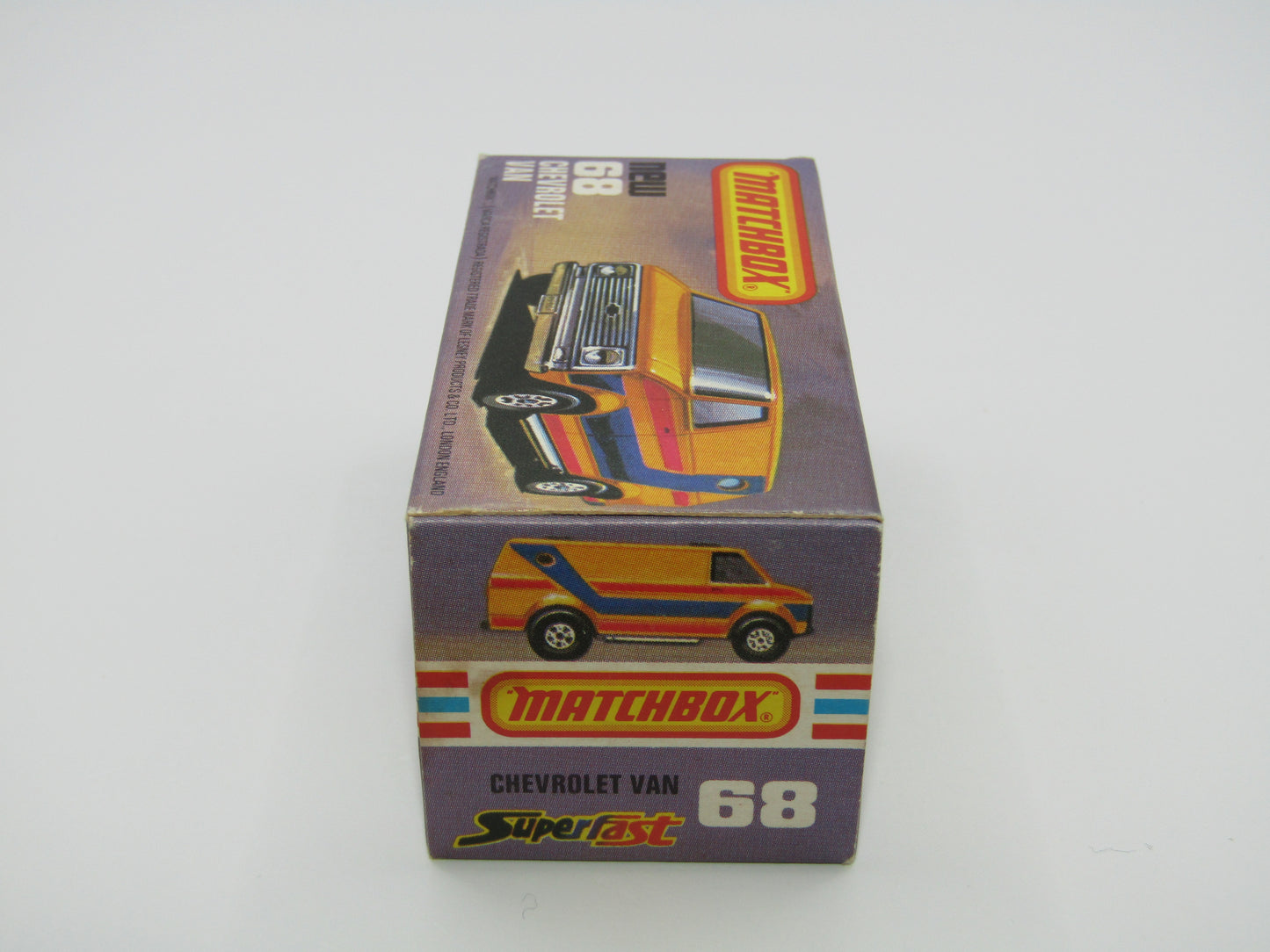 Matchbox Superfast 68C Chevy Van Orange NO TAMPO Print