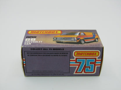 Matchbox Superfast 68C Chevy Van Orange NO TAMPO Print