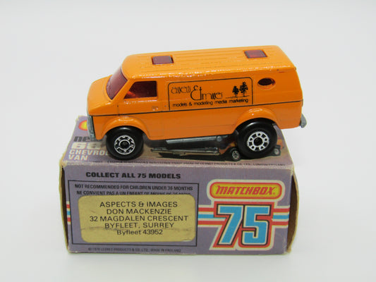 Matchbox Superfast 68C Chevy Van ASPECTS & IMAGES - Promotional