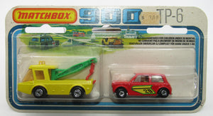 Matchbox Superfast Twin Pack TP-6 Yellow Toe Joe GREEN Booms & Red Mini