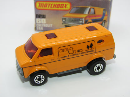 Matchbox Superfast 68C Chevy Van ASPECTS & IMAGES - Promotional