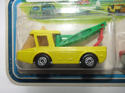Matchbox Superfast Twin Pack TP-6 Yellow Toe Joe GREEN Booms & Red Mini