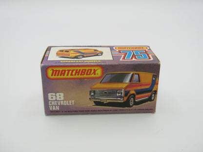 Matchbox Superfast 68C Chevy Van White Adidas Tampo