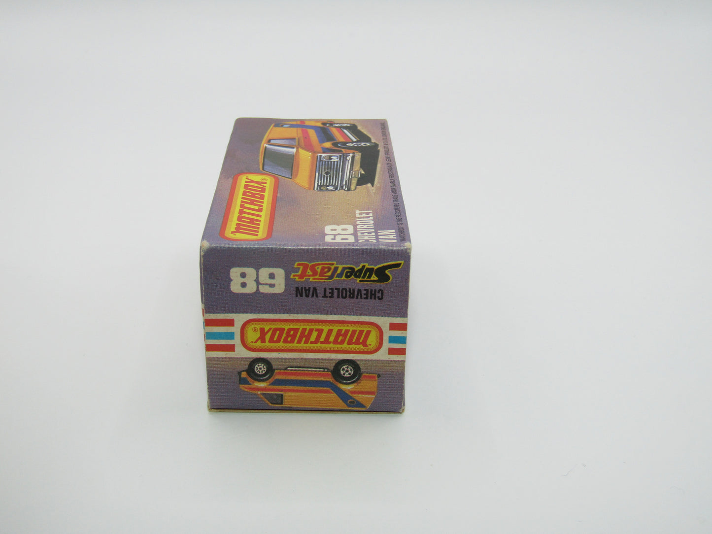 Matchbox Superfast 68C Chevy Van White Adidas Tampo
