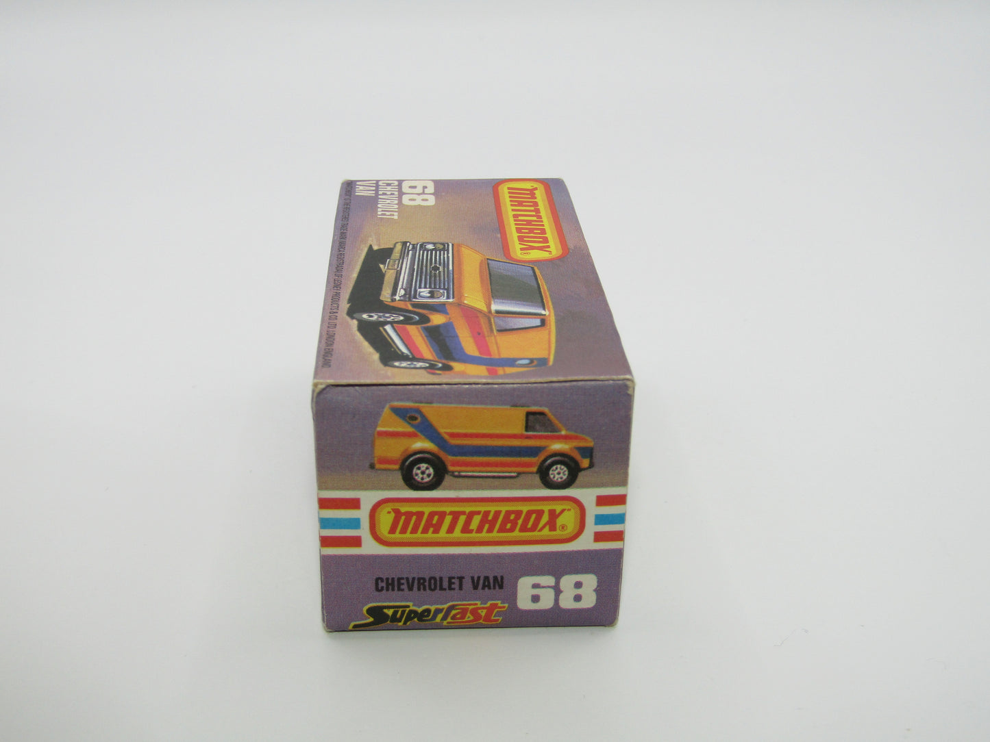 Matchbox Superfast 68C Chevy Van White Adidas Tampo