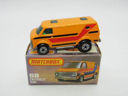 Matchbox Superfast 68C Chevy Van GREEN Windows