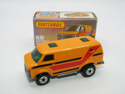 Matchbox Superfast 68C Chevy Van GREEN Windows