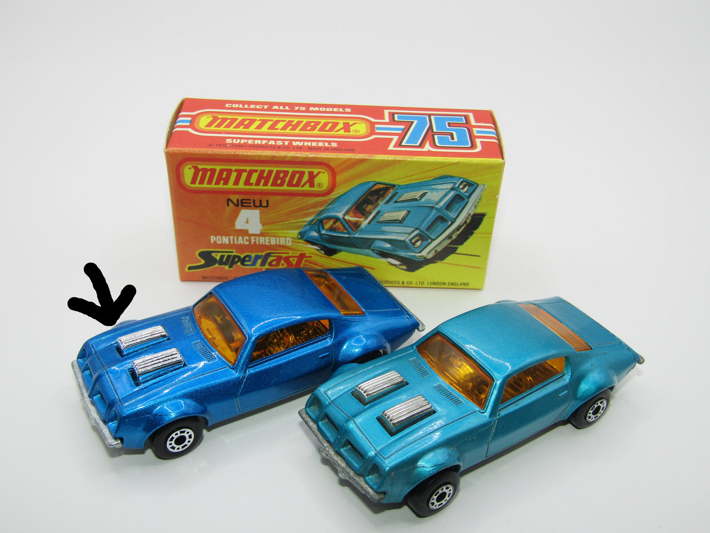 Matchbox Superfast 4C Pontiac Firebird DARK Metallic Blue