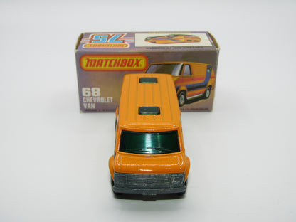 Matchbox Superfast 68C Chevy Van GREEN Windows